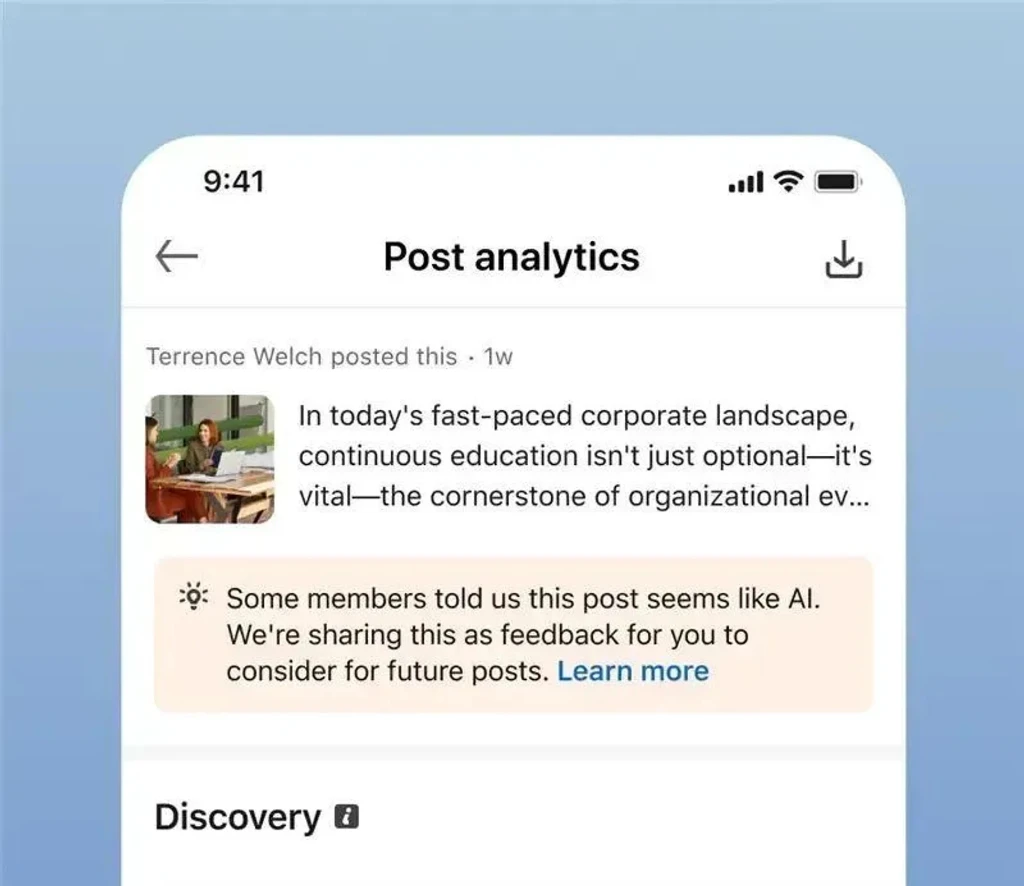 На ШІ-сміття в LinkedIn поскаржились понад 1 млн людей На ШІ-сміття в LinkedIn поскаржились понад 1 млн людей